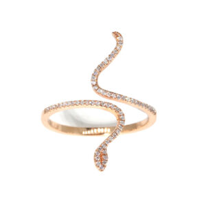 Alima — Bague Serpent Diamants