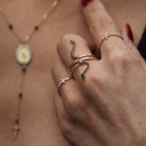 Sergi — Bague Serpent Trois Tours - Thumbnail Image 2
