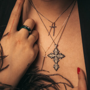 Pinta — Collier Croix Délicieuse Diamants - Thumbnail Image 2