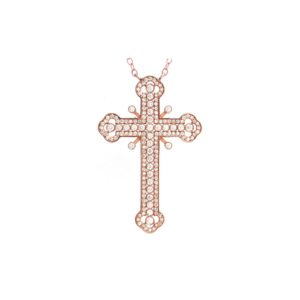 Rimini — Collier Croix Apaisante Diamants