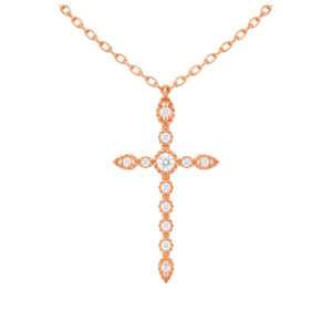 Alaya — Collier Croix Lumineuse Diamants