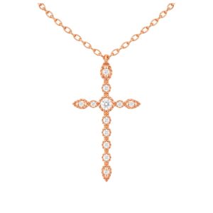 Alaya — Collier Croix Lumineuse Diamants