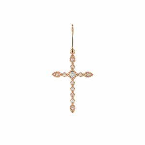 Alaya — Dormeuses Croix Lumineuse Diamants