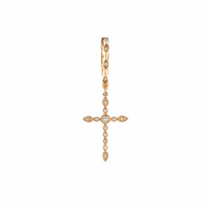 Alaya — Créoles Croix Lumineuse Diamants