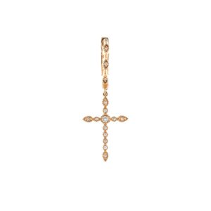 Alaya — Créoles Croix Lumineuse Diamants