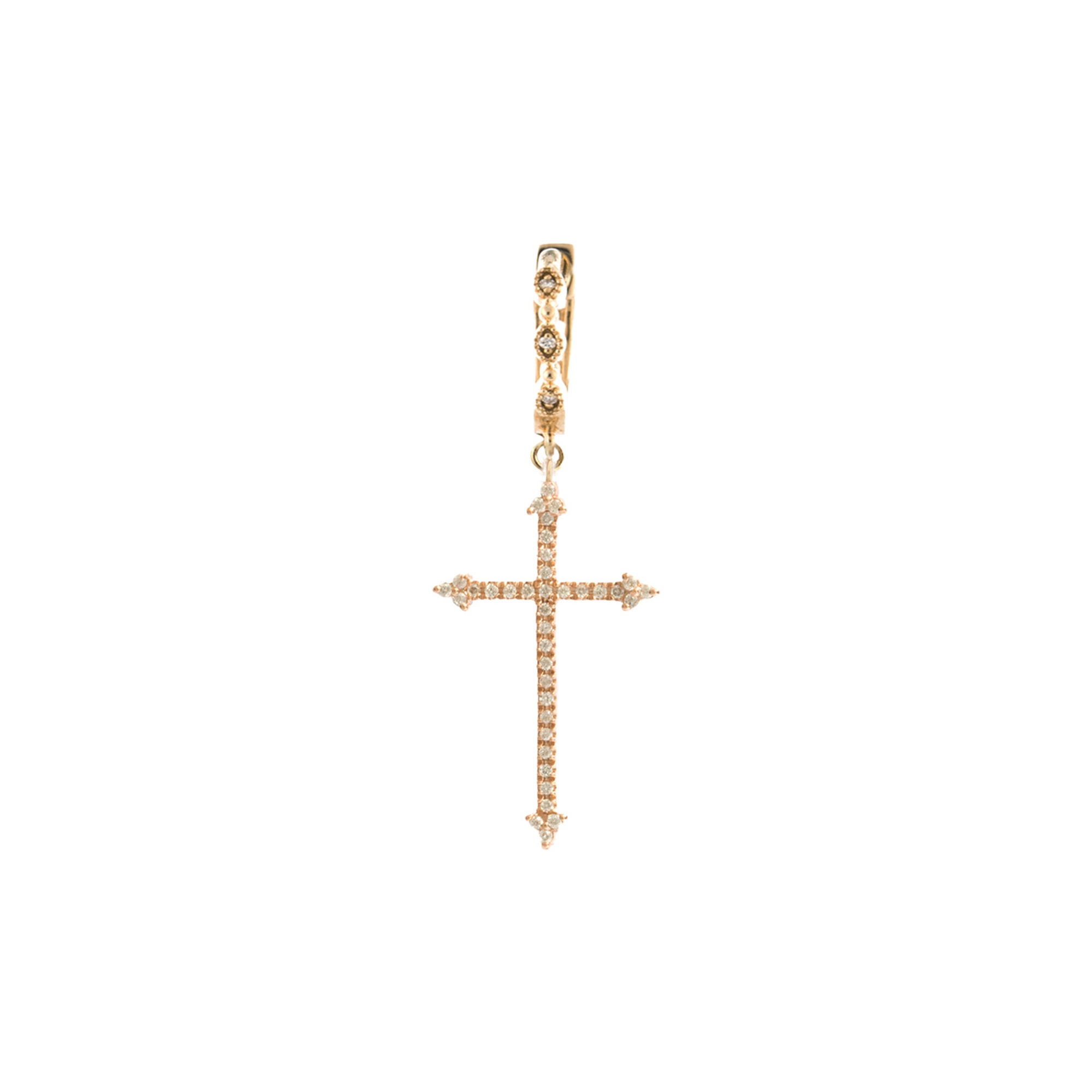 Alicia — Créoles Croix Splendide Diamants – Image 1