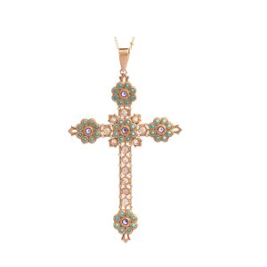 Amethist — Collier Croix Lumineuse Précieuse