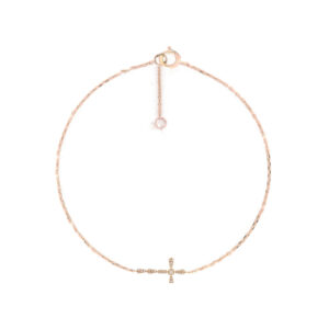 Avalon — Bracelet Croix Divine Diamants