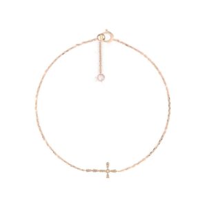 Avalon — Bracelet Croix Divine Diamants