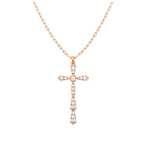 Avalon — Collier Croix Divine Diamants