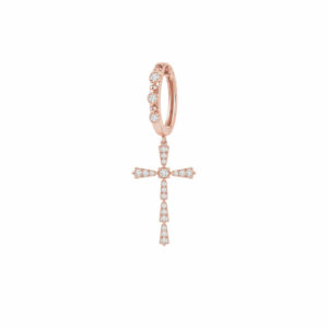 Avalon — Créoles Croix Divine Diamants