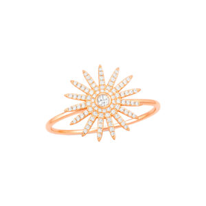 Blacksun — Bague Soleil Diamants