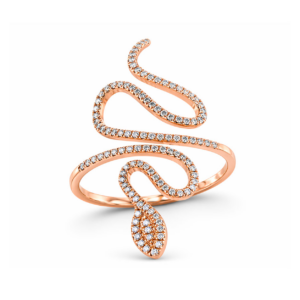 Bogda — Bague Serpent Sinueuse Diamants