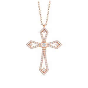 Catarina — Collier Croix Divine Diamants