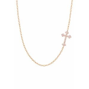 Cesere — Collier Croix Baroque Asymétrique