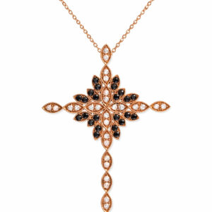 Istae — Collier Croix Lumineuse Diamants