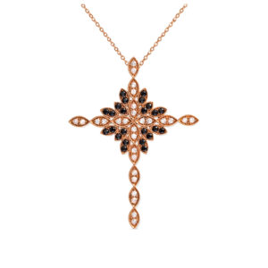 Istae — Collier Croix Lumineuse Diamants