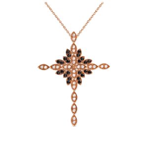 Istae — Collier Croix Lumineuse Diamants