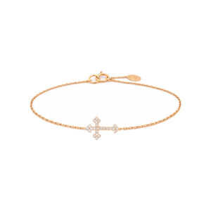 Kioja — Bracelet Croix Baroque Diamants