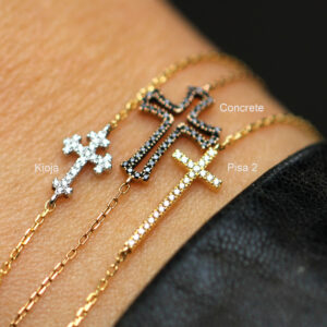 Kioja — Bracelet Croix Baroque Diamants - Thumbnail Image 2