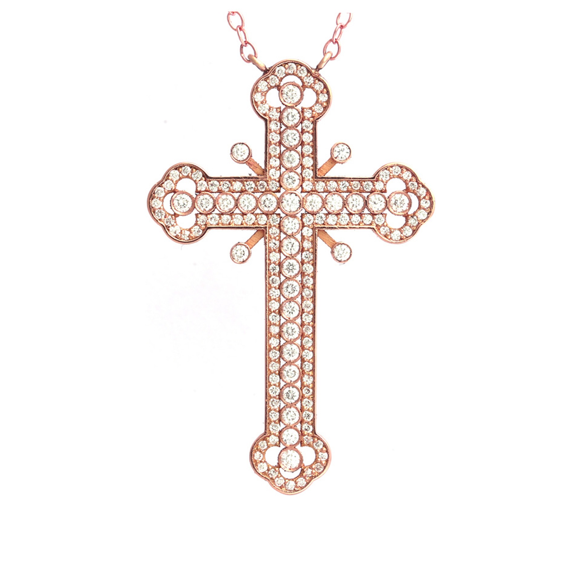 Rimini — Collier Croix Apaisante Diamants – Image 1
