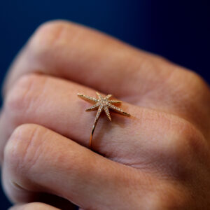 Stardust — Bague Étoile Diamants - Thumbnail Image 2