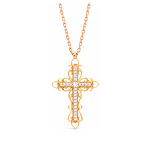 Verone — Collier Croix Délicieuse Diamants