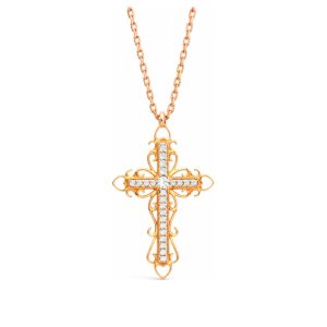 Verone — Collier Croix Délicieuse Diamants