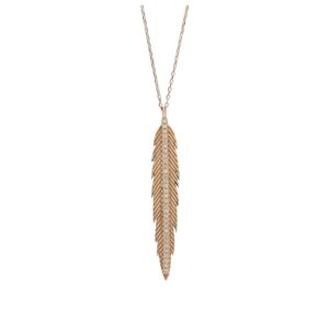 Zuni — Collier Plume GM Diamants