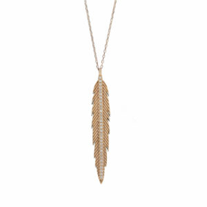Zuni — Collier Plume GM Diamants