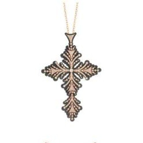 Pinta, collier croix délicieuse diamants