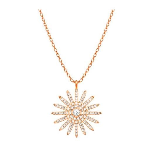 Blacksun, collier soleil en or 18 carats et diamants